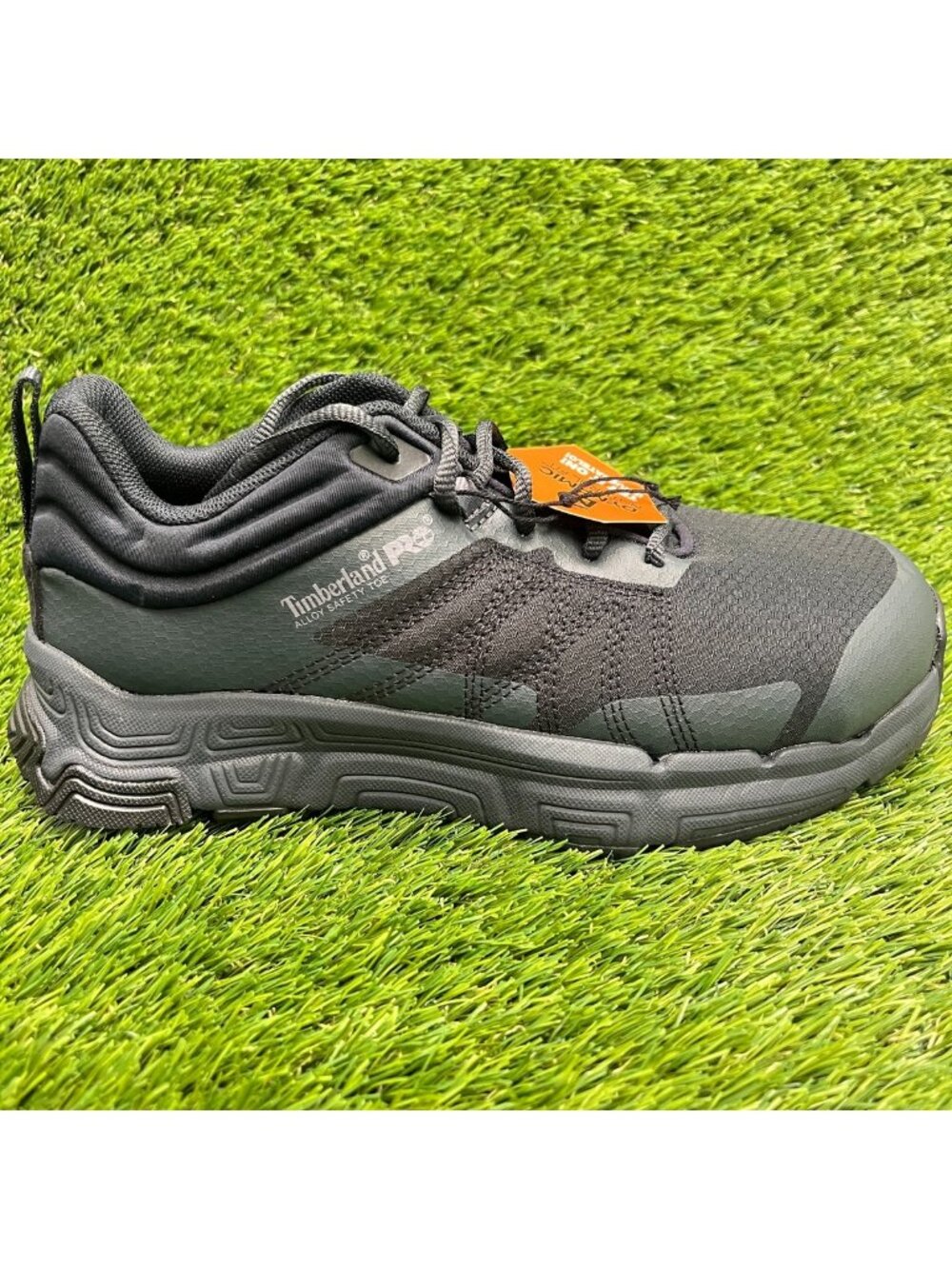 Timberland Pro XR-1 Womens Size 7.5 Black Green Alloy Toe Safety Work Shoes